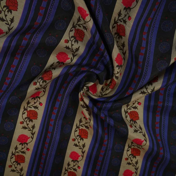 Cream_Navy_Blue_Stripes_Print_Muslin_Fabric_Mf_30199_Default_Title