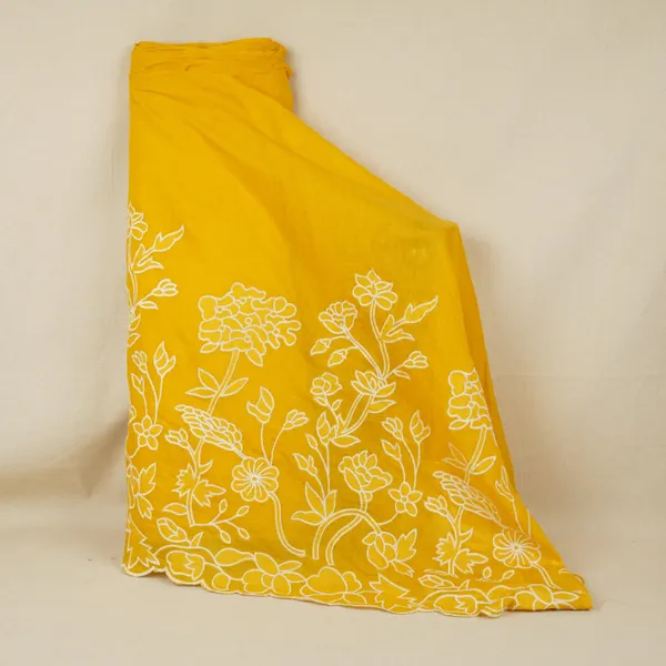Mustard_Yellow_Floral_Applique_3d_Work_Mul_Chanderi_Fabric_Dc_30258_Default_Title
