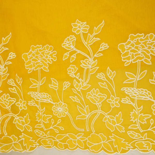 Mustard_Yellow_Floral_Applique_3d_Work_Mul_Chanderi_Fabric_Dc_30258_Default_Title
