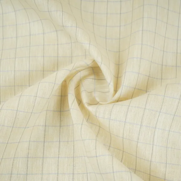 Beige_Check_Print_Linen_Fabric_Mfm_30130_Default_Title
