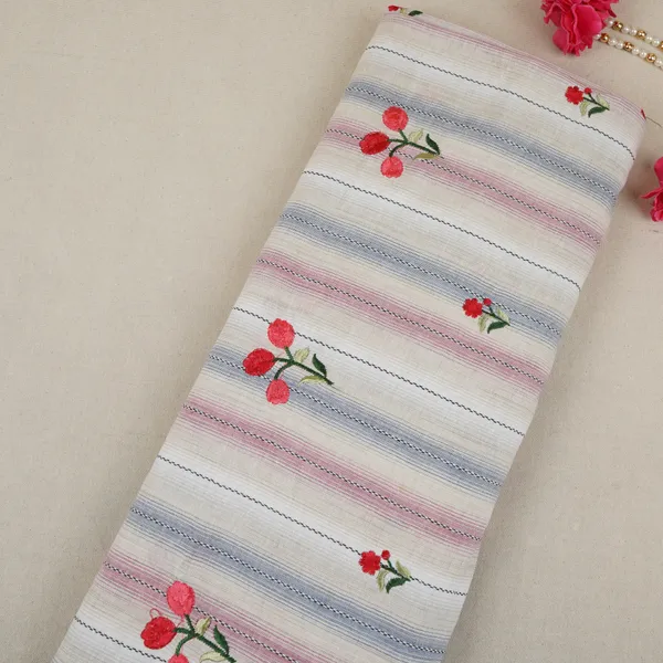 Cream_Off_White_Stripes_Floral_Embroidery_South_Cotton_Fabric_Gts_30266_Default_Title