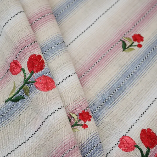 Cream_Off_White_Stripes_Floral_Embroidery_South_Cotton_Fabric_Gts_30266_Default_Title