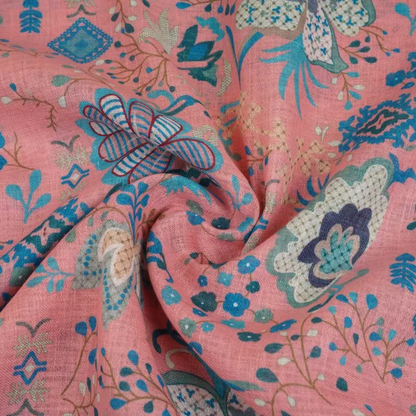 Coral_Pink_Floral_Print_Cotton_Linen_Fabric_Gts_30278_Default_Title