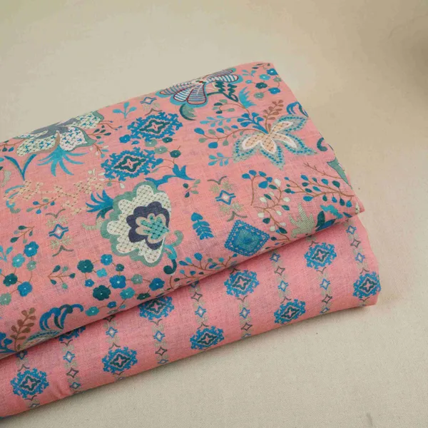 Coral_Pink_Floral_Print_Cotton_Linen_Fabric_Gts_30278_Default_Title