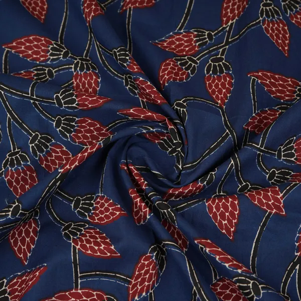 Blue_Floral_Print_Cotton_Fabric_Og_30327_Default_Title