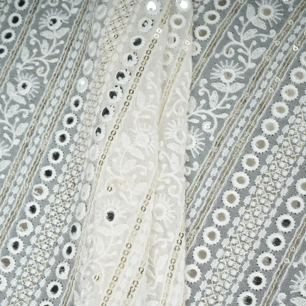 Off_White_Dyeable_Mirror_Embroidery_Georgette_Fabric_At_30350_Default_Title