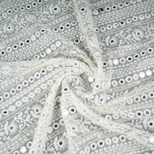 Off_White_Dyeable_Mirror_Embroidery_Georgette_Fabric_At_30350_Default_Title