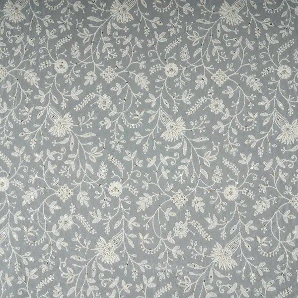 Off_White_Dyeable_Chikankari_Embroidery_Georgette_Fabric_At_30352_Default_Title