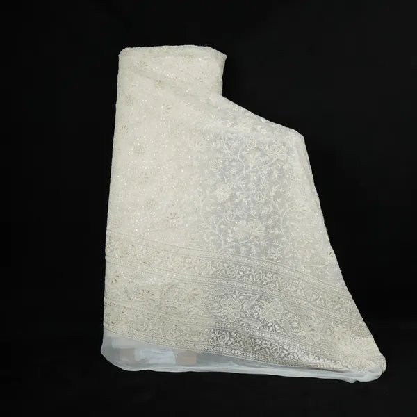 Off_White_Dyeable_Chikankari_Embroidery_Georgette_Fabric_At_30353_Default_Title