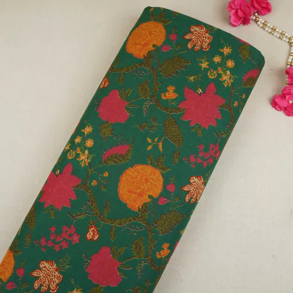 Dark_Green_Floral_Print_Cotton_Fabric_Og_30413_Default_Title