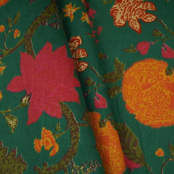 Dark_Green_Floral_Print_Cotton_Fabric_Og_30413_Default_Title