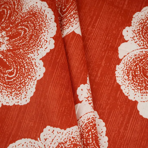 Orange_White_Floral_Applique_Print_Cotton_Fabric_Og_30417_Default_Title
