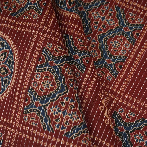 Maroon_Ajrakh_With_Kantha_Print_Cotton_Fabric_Og_30426_Default_Title