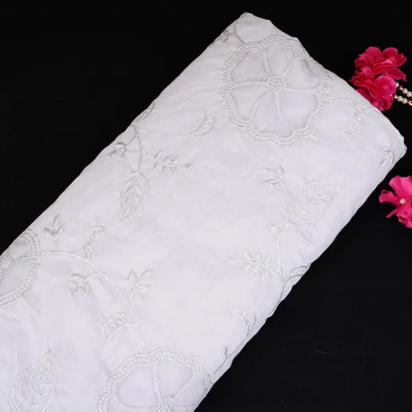 Light_Grey_Floral_Embroidery_Mul_Chanderi_Fabric_Dc_30518_Default_Title