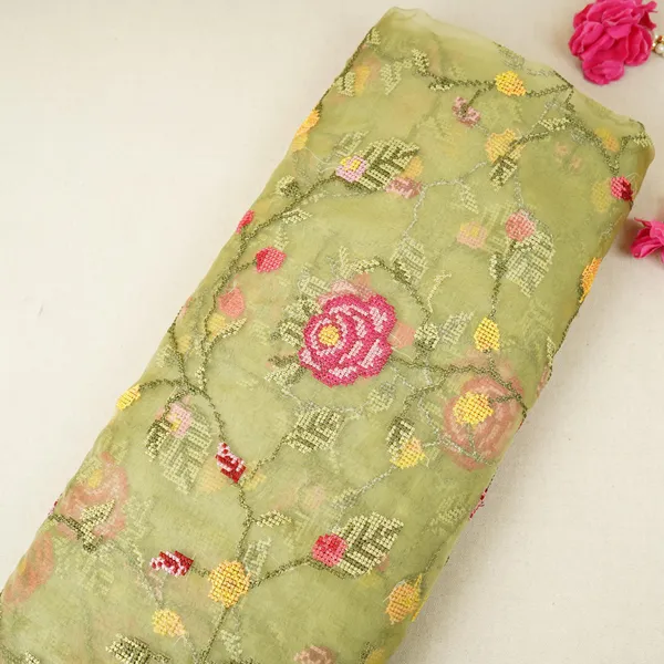 Green_French_Knot_Embroidery_Organza_Fabric_Gts_30498_Default_Title