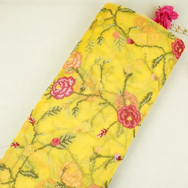 Yellow_French_Knot_Embroidery_Organza_Fabric_Gts_30499_Default_Title
