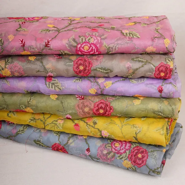 Yellow_French_Knot_Embroidery_Organza_Fabric_Gts_30499_Default_Title