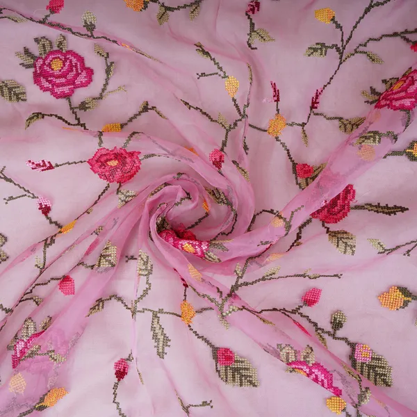 Pink_French_Knot_Embroidery_Organza_Fabric_Gts_30501_Default_Title