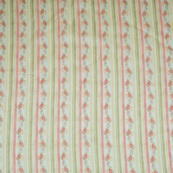 Off_White_Green_Floral_Stripes_Print_Mul_Chanderi_Fabric_Gts_30505_Default_Title