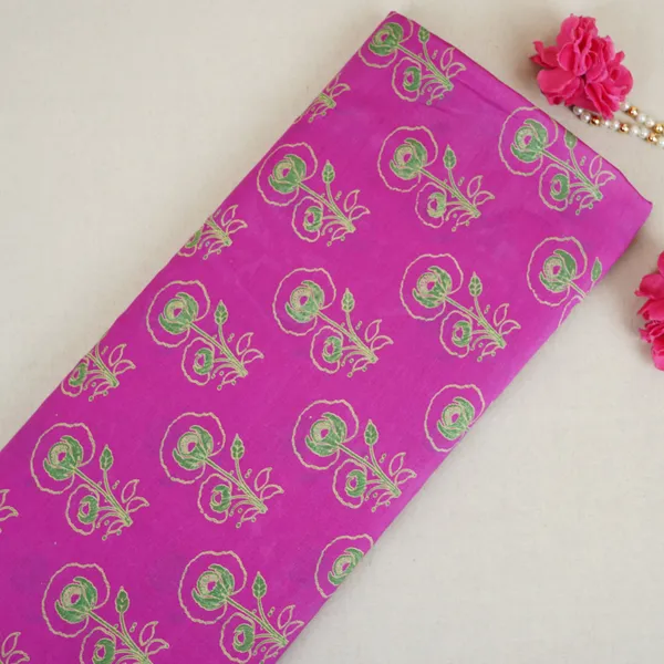 Magenta_Pink_Floral_Print_Pure_70gm_Chanderi_Fabric_Sn_30535_Default_Title