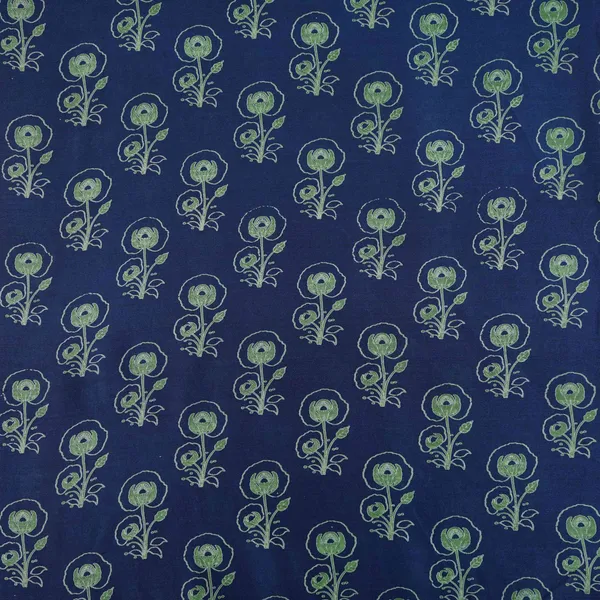 Blue_Floral_Print_Pure_70gm_Chanderi_Fabric_Sn_30540_Default_Title