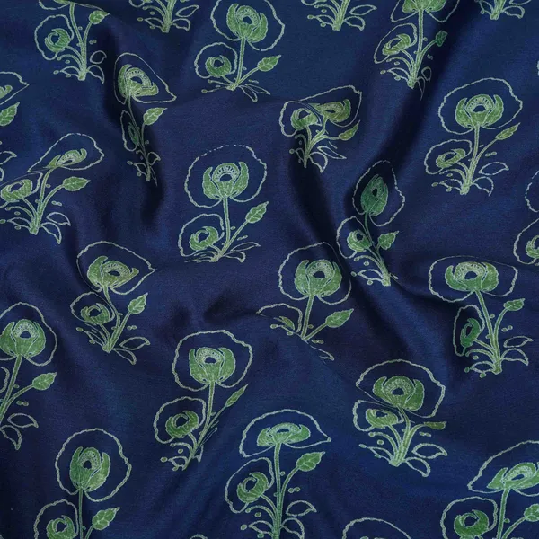 Blue_Floral_Print_Pure_70gm_Chanderi_Fabric_Sn_30540_Default_Title
