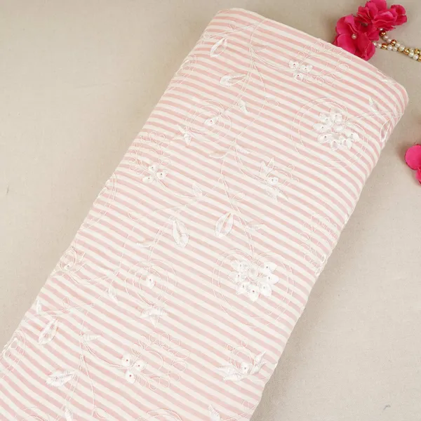 Peach_Pink_Stripes_Floral_Embroidery_South_Cotton_Fabric_Za_30587_Default_Title