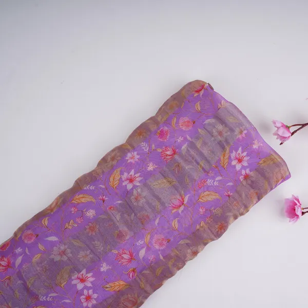 Purple_With_Golden_Stripes_Floral_Print_Organza_Tissue_Fabric_Vf_30636_Default_Title