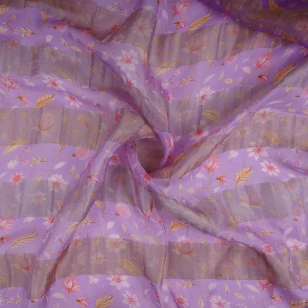 Purple_With_Golden_Stripes_Floral_Print_Organza_Tissue_Fabric_Vf_30636_Default_Title