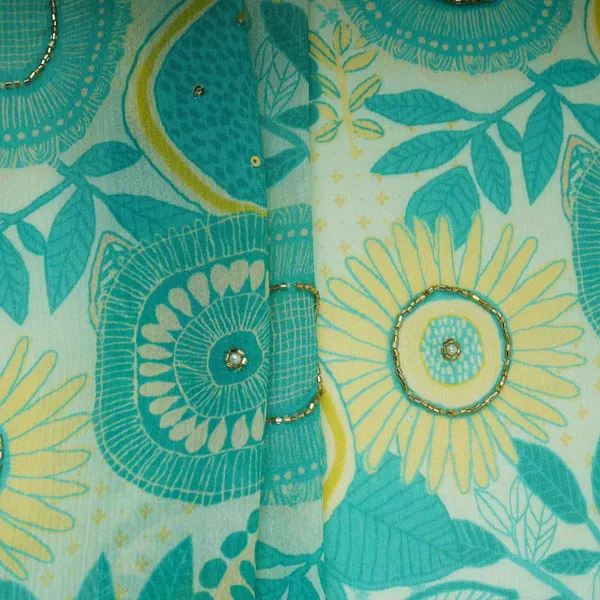 Teal_Blue_With_Multicolor_Floral_Cutdana_Chinnon_Fabric_Vf_30640_Default_Title