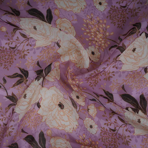 Lilac_Floral_Print_Organza_Fabric_Mt_30674_Default_Title