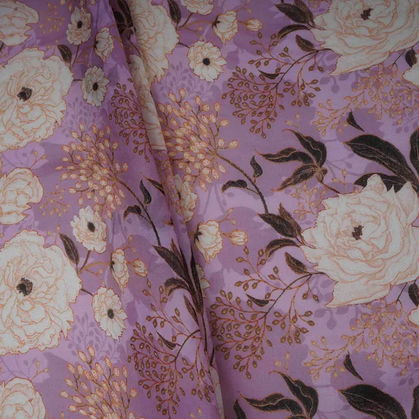 Lilac_Floral_Print_Organza_Fabric_Mt_30674_Default_Title