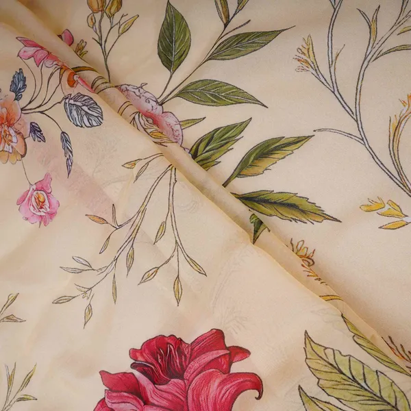 Ivory_Floral_Print_Organza_Fabric_Mt_30676_Default_Title
