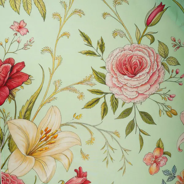 Mint_Green_Floral_Print_Organza_Fabric_Mt_30678_Default_Title