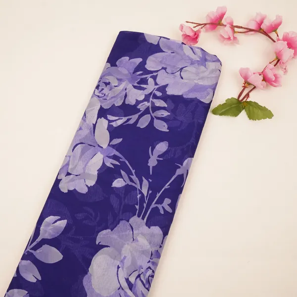 Royal_Blue_Floral_Print_Organza_Fabric_Mt_30683_Default_Title