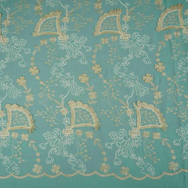 Teal_Green_3d_Floral_Embroidery_Moss_Crepe_Fabric_Cf_30483_Default_Title