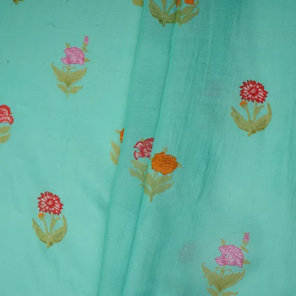 Light_Turquoise_Floral_Print_Muslin_Fabric_Gts_30936_Default_Title