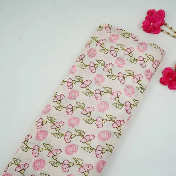 Ivory_Floral_Print_Muslin_Fabric_Gts_30951_Default_Title