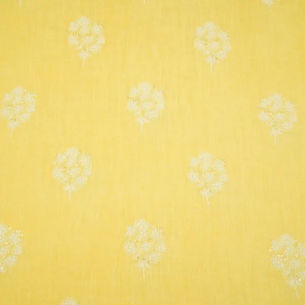 Light_Yellow_Floral_Embroidery_Pure_Linen_Fabric_Sn_31145_Default_Title