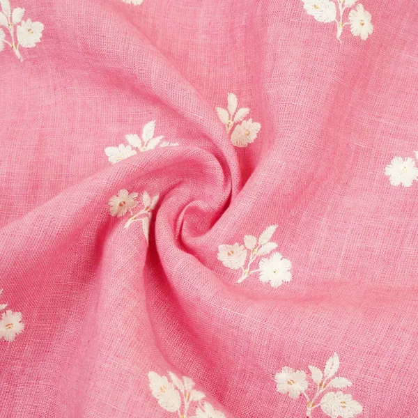 Rose_Pink_Thread_Embroidery_Pure_Linen_Fabric_Sn_31148_Default_Title
