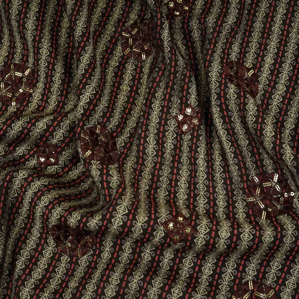 Charcoal_Brown_Geometrical_Stripes_Eri_Cotton_Silk_Fabric_Mtfg_31054_Default_Title