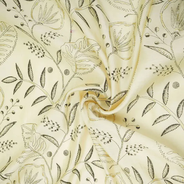 Cream_Foil_Floral_Print_Eri_Cotton_Fabric_Mtfg_31069_Default_Title