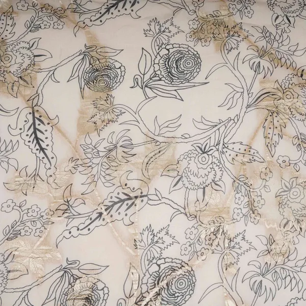 Beige_Floral_Print_With_Jacquard_Organza_Fabric_Mt_31169_Default_Title