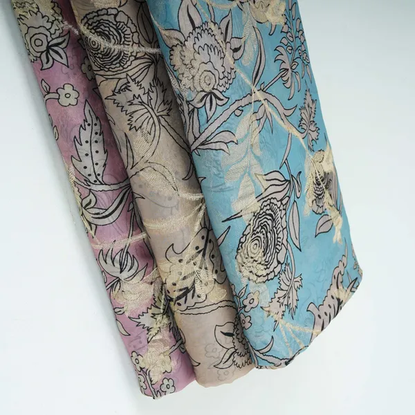 Beige_Floral_Print_With_Jacquard_Organza_Fabric_Mt_31169_Default_Title