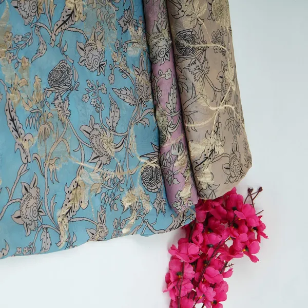 Beige_Floral_Print_With_Jacquard_Organza_Fabric_Mt_31169_Default_Title
