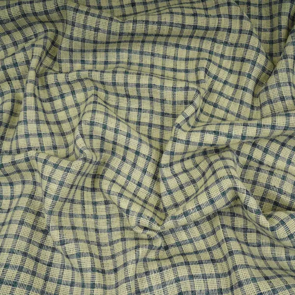 Blue_With_Cream_Check_Linen_Denim_Fabric_Rs_31217_Default_Title