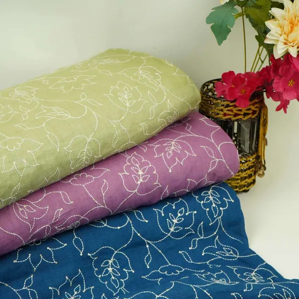 Lavender_Thread_Embroidery_Pure_Linen_Fabric_Sn_31239_Default_Title