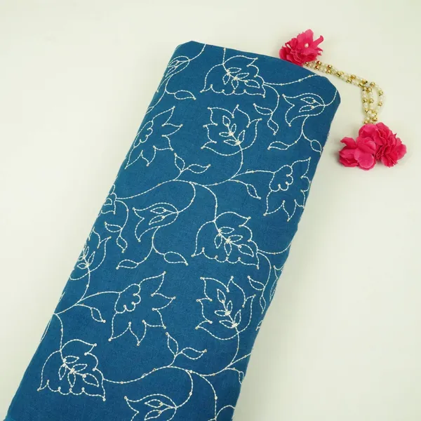 Denim_Blue_Thread_Embroidery_Pure_Linen_Fabric_Sn_31240_Default_Title