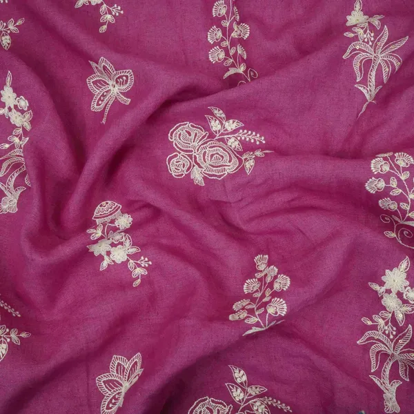 Magenta_Thread_Embroidery_Pure_Linen_Fabric_Sn_31244_Default_Title
