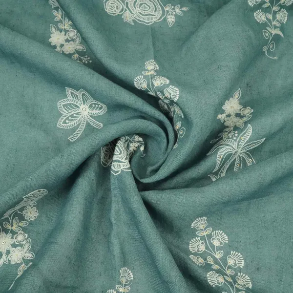 Dusty_Denim_Thread_Embroidery_Pure_Linen_Fabric_Sn_31245_Default_Title